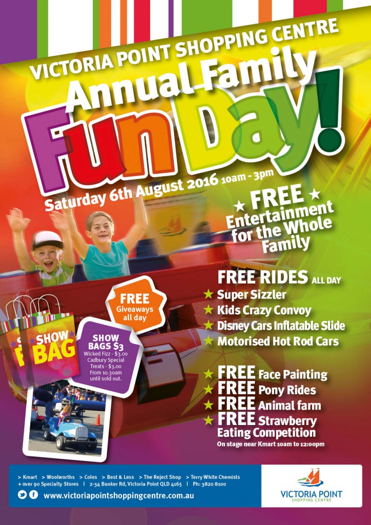 Annual Family Fun Day 2016 Counter Card